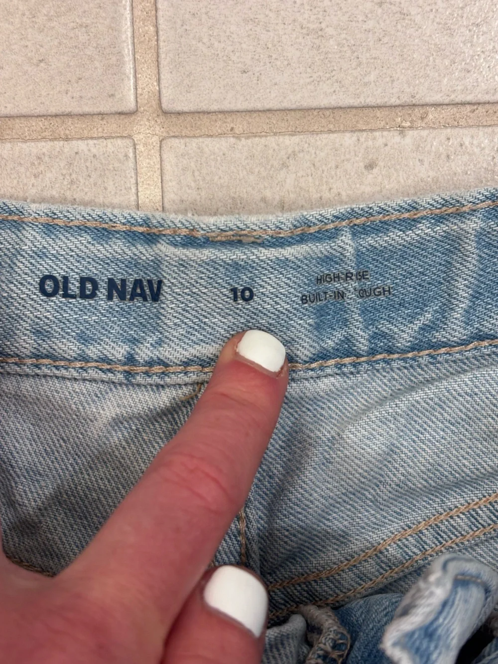 Old Navy Light Wash Denim Kids' Cutoff Shorts